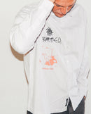 Former DXD Reynolds Stripe LS Shirt in de kleur Grey, verkrijgbaar bij Revert 95 Haarlem