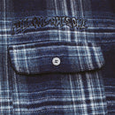 Fucking Awesome FA Long Sleeve Flannel in de kleur Blue, verkrijgbaar bij Revert 95 Haarlem