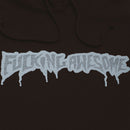 Fucking Awesome Reflective Drip Logo Hoodie in de kleur Black, verkrijgbaar bij Revert 95 Haarlem