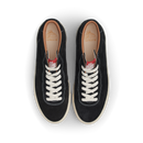 Last Resort AB VM001 Mid Black White – mid-top skateschoen van zwart suède met witte zool en subtiele branding