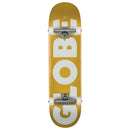 Globe G0 Fubar Haze Off-White complete skateboard 8.0 inch, Resin-7 hard rock maple deck met mellow concave steep kick 5.25 inch Slant trucks 52mm 99A wielen en Globe ABEC-7 lagers volledig geassembleerd, verkrijgbaar bij Revert 95 Haarlem