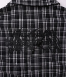 Former Vivian Check SS Shirt Black – short-sleeve woven shirt met black check pattern