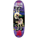 Heroin Curb Killer 9 Merged skateboard deck 10.0 inch, pro model Ira Ingram 100% Hard Rock Canadian Maple Razortop Construction 32.6 inch lang wheelbase 14.375 inch symmetrisch shape met Merged twisted cartoon graphic, verkrijgbaar bij Revert 95 Haarlem