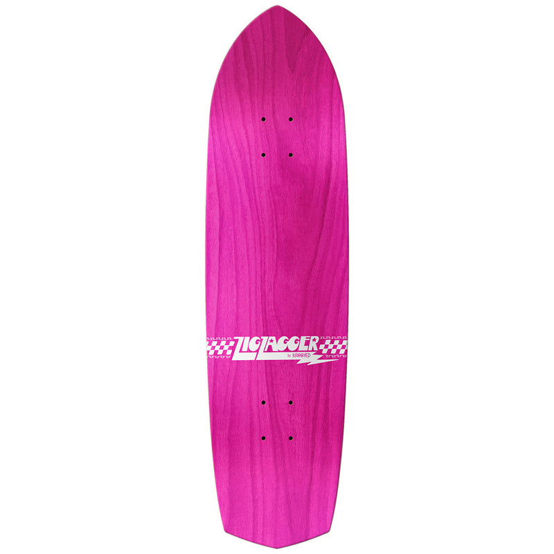 Krooked Zip Zagger OG Graphic Recolor Skateboard Deck – directioneel cruiser deck met OG Recolor graphic