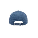 Obey Pigment Studios 6 Panel Snapback Navy, low profile cap van 100% cotton pigment twill met geborduurd Obey Studios artwork, one size, verkrijgbaar bij Revert 95 Haarlem