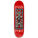 Pass~Port Hollow Dogu Series Skateboard Deck in klassiek popsicle shape met Dogu artwork, verkrijgbaar bij Revert 95 Haarlem
