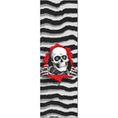 Powell Peralta Ripper Griptape Sheet Clear, transparant silicon carbide griptape van 10,5 x 33 inch met de iconische Ripper graphic zichtbaar, verkrijgbaar bij Revert 95 Haarlem