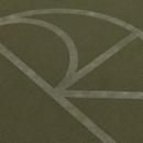 Polar Skate Co Steve LS Tee Stroke Logo Army Green – longsleeve van 100% katoen met geborduurd Stroke-logo op de borst in army-groene kleur.