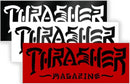 Thrasher Thrash & Destroy 5 inch Sticker, verkrijgbaar in Black, White en Red, verkrijgbaar bij Revert 95 Haarlem