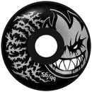 Spitfire Formula Four Deathmask II Bighead Radial Full Wheels Black 99D foto 1
