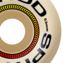 Spitfire Soft Sliders Formula Four Ishod Lock-In Classic wheels 54mm 93A, soft duro skateboard wielen met high rebound compound Lock-In Classic shape asymmetrisch straight edge lock-in cut 33.6mm breed riding surface 19.5mm pro model Ishod Wair, verkrijgbaar bij Revert 95 Haarlem