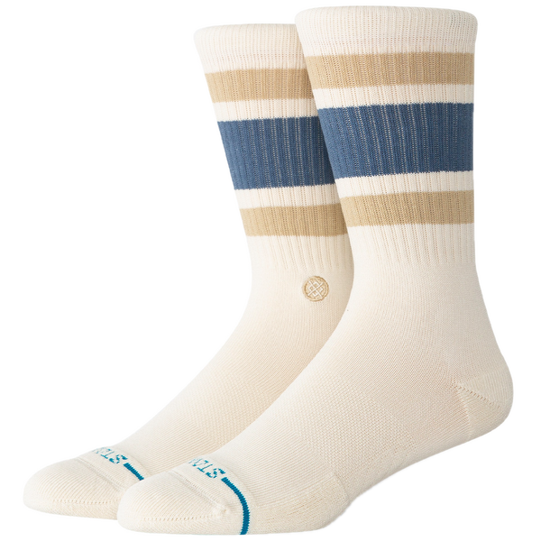 Stance Boyd ST Ivory – ivoorwitte crew sokken met minimalistisch design, medium cushioning en Stance branding