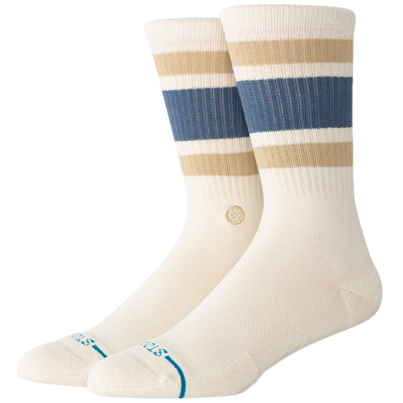 Stance Boyd ST Ivory – ivoorwitte crew sokken met minimalistisch design, medium cushioning en Stance branding