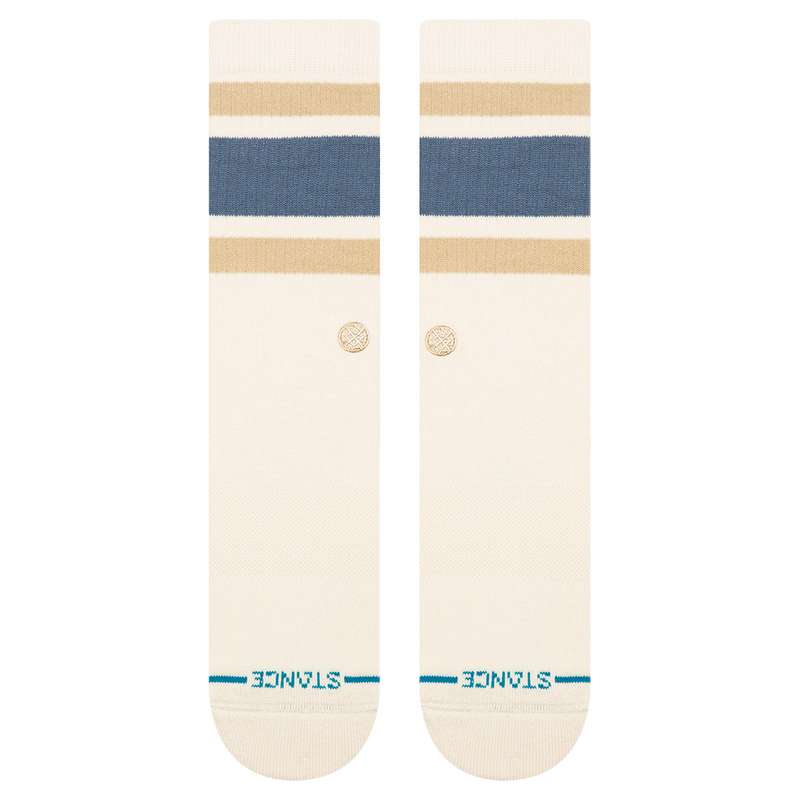 Stance Boyd ST Ivory – ivoorwitte crew sokken met minimalistisch design, medium cushioning en Stance branding
