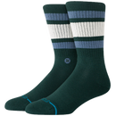 Stance Boyd ST Pine – donkergroene crew sokken met minimalistisch design, medium cushioning en subtiele Stance branding