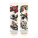 Stance Flash Crew Canvas – crew sokken in canvas kleur met Flash graphic, medium cushioning en Stance branding