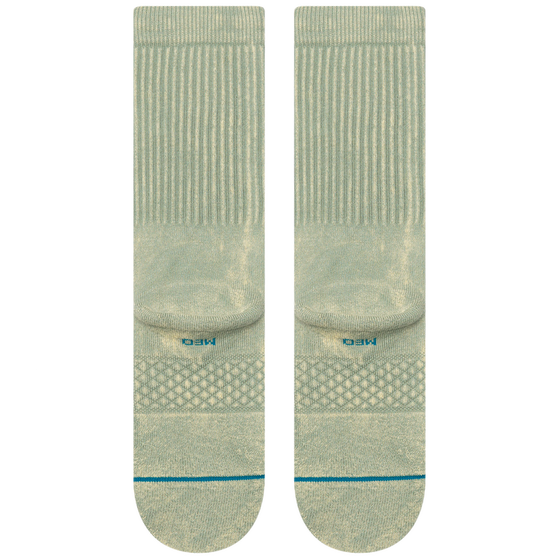 Stance Icon Dyed Crew Seagreen – tie-dye sokken in seagreen met Stance-logo en medium cushioning