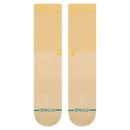 Stance Icon Pop Crew Sand – crew sokken in zandkleur met contrasterende Pop-details, medium cushioning en Stance branding