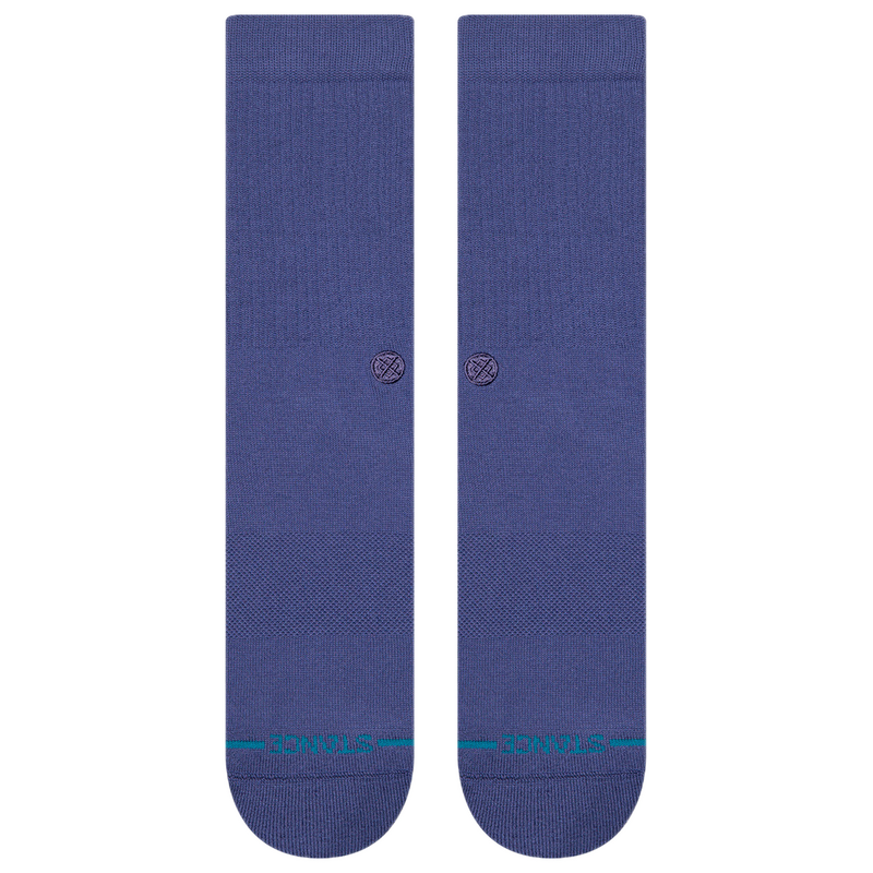 Stance Icon Indigo 2 – indigoblauwe crew sokken van Stance met medium cushioning en iconisch logo