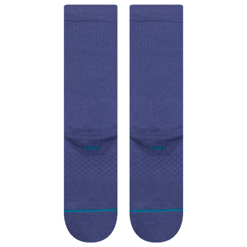 Stance Icon Indigo 2 – indigoblauwe crew sokken van Stance met medium cushioning en iconisch logo