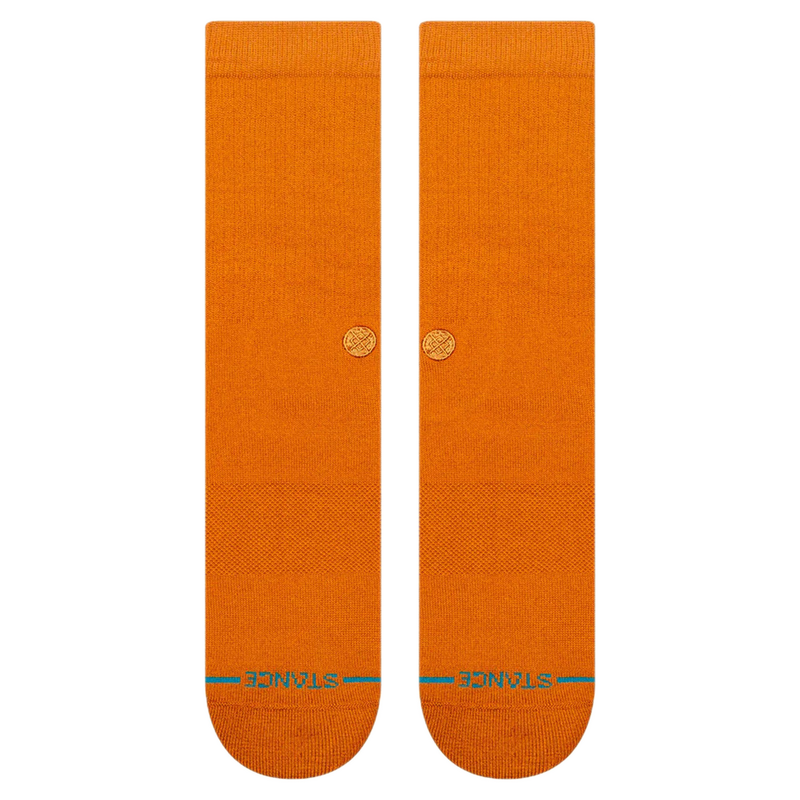 Stance Icon Crew Spice – crew sokken in warme Spice kleur met medium cushioning en subtiele Stance branding