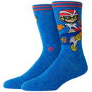 Stance x Nickelodeon Reggie And Otto Crew Royal – blauwe crew sokken met Rocket Power graphics van Reggie & Otto