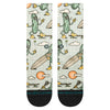 Stance Feeling Pickled Crew Sock in Cream met crew hoogte en poly blend constructie, verkrijgbaar bij Revert 95 Haarlem