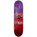 Toy Machine Braden Hoban Face Melt skateboard deck 8.25 inch, 7-ply maple popsicle pro model Braden Hoban met Face Melt demon graphic vervormde druipende details 31.63 inch lang wheelbase 14.00 inch nose 7.00 inch tail 6.88 inch random ply colors may vary, verkrijgbaar bij Revert 95 Haarlem
