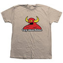 Toy Machine Monster T-Shirt in Sand, 100% cotton regular fit tee met iconisch Monster logo front print van Ed Templeton in warme beige-toon Sand colorway, verkrijgbaar bij Revert 95 Haarlem