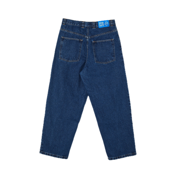 Polar Skate Co Big Boy Pants OG Logo Dark Blue – baggy denim pants met OG Logo embroidery