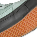 Vans Skate Half Cab Gray Olive – mid-top skateschoen in grijs/olijfgroen suède met Half Cab patch en wafelzool