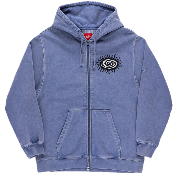 Vans Skate Sun Swirl Zip True Navy – navy hoodie met ritssluiting, Sun Swirl-graphic op de rug en Vans-logo op de borst