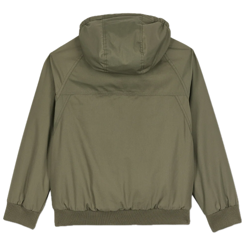 Volcom Hernan 10K Jacket Wintermoss Kids – waterdicht kinderjack in Wintermoss groen met voering, capuchon en subtiele Volcom-branding