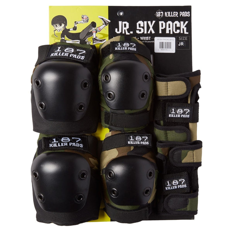 Bestel de 187 Killer Pads KIDS PAD SIX PACK Skateboard bescherming voor kinderen snel, gemakkelijk en veilig bij Revert 95. Check on ze website voor de gehele 187 Killer Pads bescherming collectie, of kom langs in onze winkel in Haarlem.