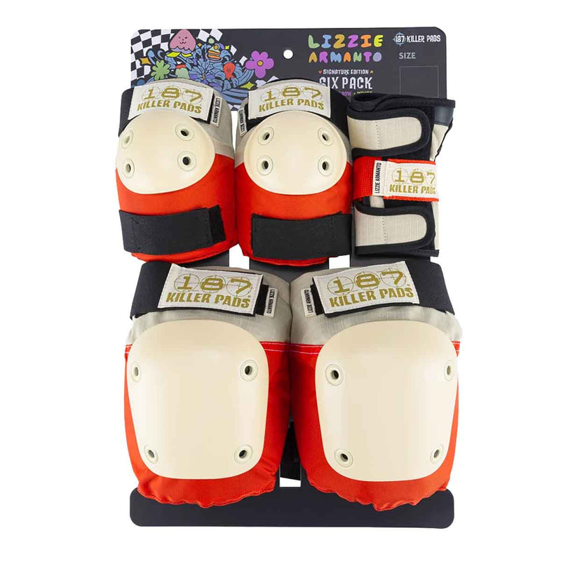 Bestel de 187 Killer Pads Adult Six Pack Set Lizzie Skateboard bescherming voor volwassen snel, gemakkelijk en veilig bij Revert 95. Check on ze website voor de gehele 187 Killer Pads bescherming collectie, of kom langs in onze winkel in Haarlem.