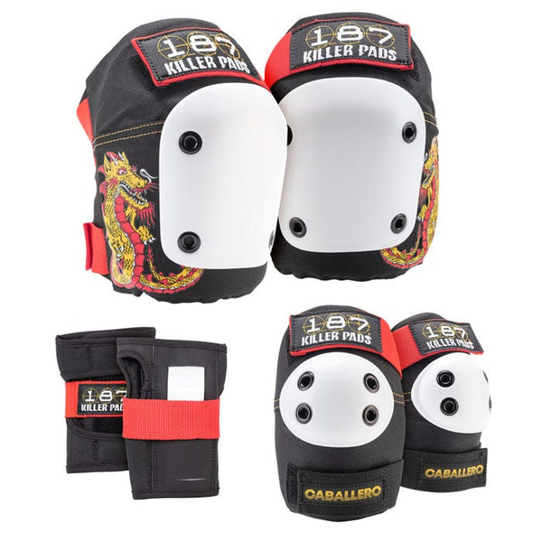 Bestel de 187 Killer Pads Jr. Six Pack Set Caballero Black Red Gold veilig, gemakkelijk en snel bij Revert 95. Check onze website voor de gehele Cortina collectie, of kom gezellig langs bij onze winkel in Haarlem.	