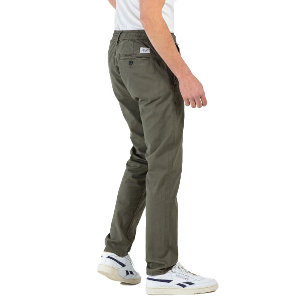 Reell Denim Reflex Easy ST Olive achteraanzicht 
