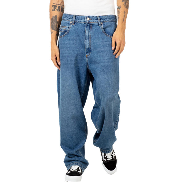 Reell Denim Baggy blauw vooraanzicht broek