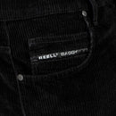 Baggy Black Rigid Corduroy Pant