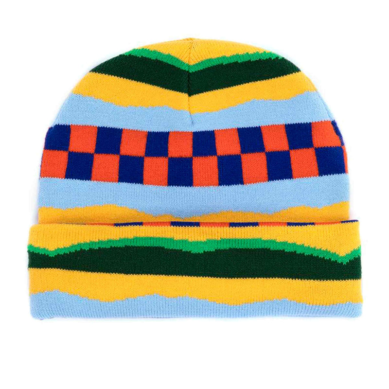 Alltimers Checked In Beanie oranje voorkant Revert95.com