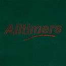 Alltimers Estate Embroidered Hoody Donker groen voorkant close-up Revert95.com