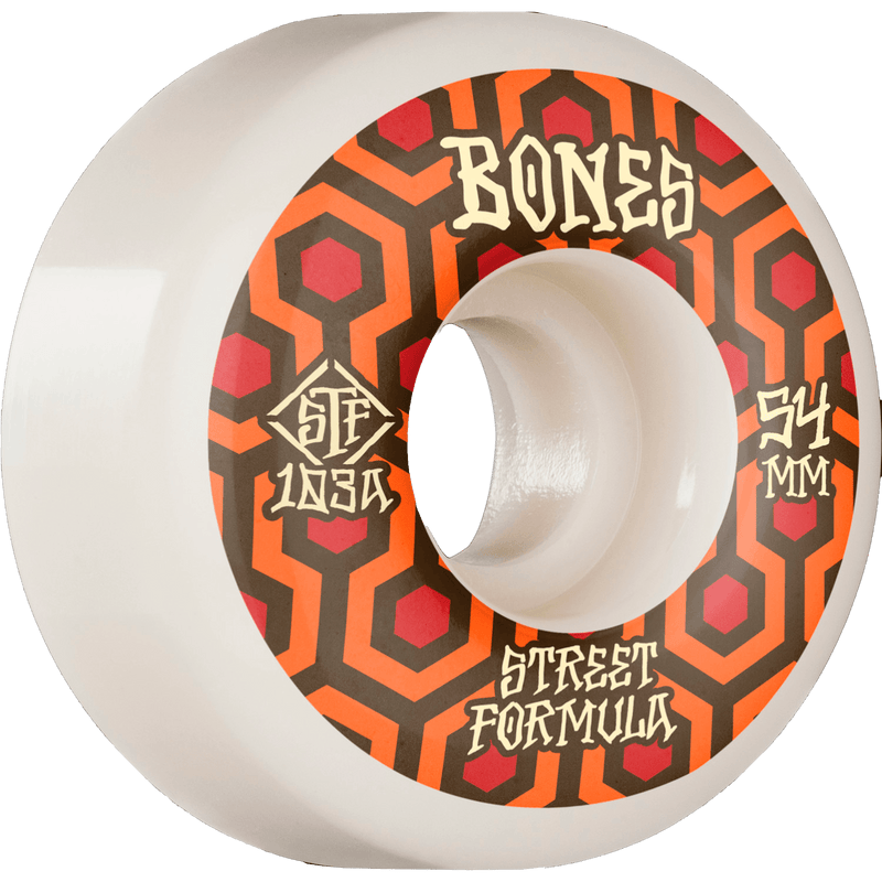 Bones STF Retros V1 standaard wielen 103a wit 54mm