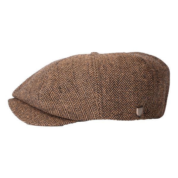 Brixton Brood Snap Cap Brown Khaki zijkant