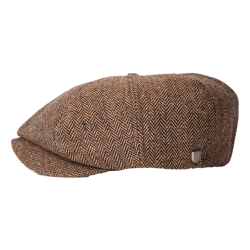 Brixton Brood Snap Cap Brown Khaki zijkant