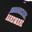 Bronze 56K VARCITY TEE BLACK voorkant close-up zwart T-shirt Revert95.com