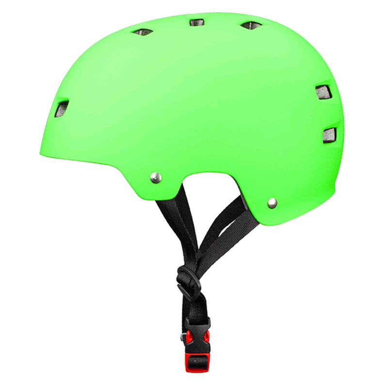 Bullet Skateboard helm voor kinderen mat groen Deluxe Helmet T35 Revert95.com zijkant