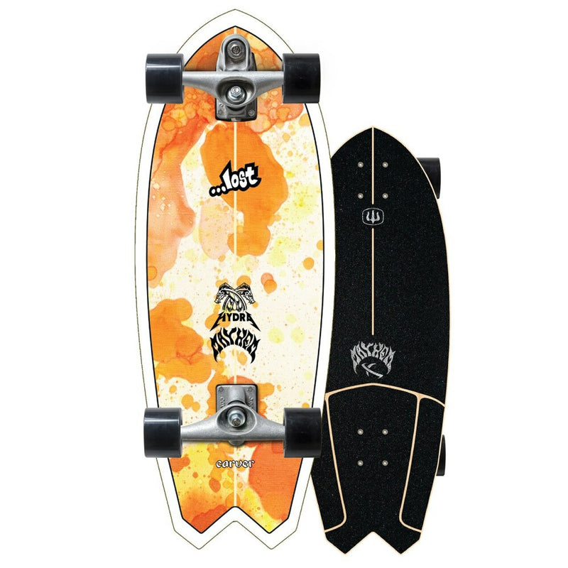 Bestel de Carver X Lost Hydra 29" Surf Skate Complete - Trucks C7 Raw veilig, gemakkelijk en snel bij Revert 95. Check onze website voor de gehele Carver collectie.