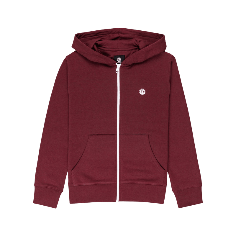 Cornell classic zip hood Kids vintage red voorkant product