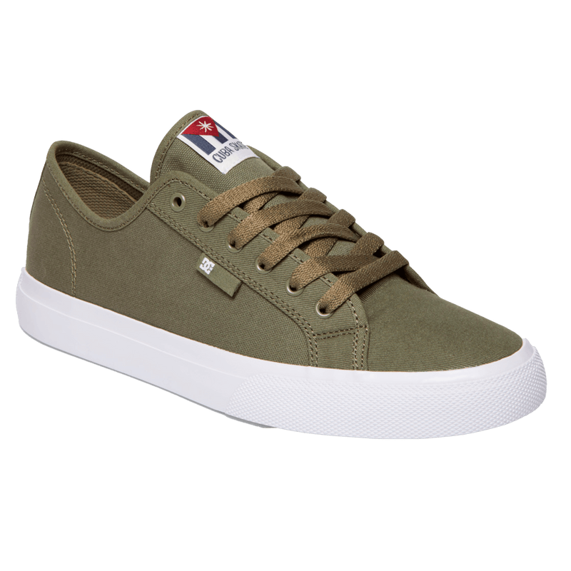 DC shoes manual Cuba navas skate schoenen zijkant ARMY/OLIVE