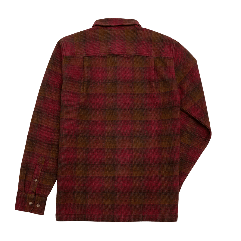 Dark Seas COLONY SHIRT brown red achterkant 